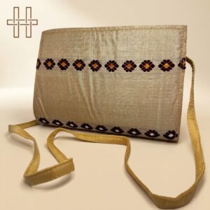 Muga silk Hand pouch 1-Heritage Handmades -Muga Silk -Premium Minimalist -Handcrafted