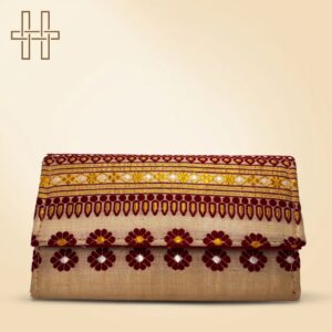 Muga silk Hand pouch 6-Heritage Handmades -Muga Silk -Premium Minimalist -Handcrafted