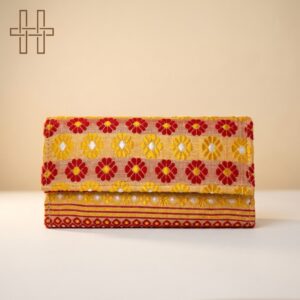 Muga silk Hand pouch 7-Heritage Handmades -Muga Silk -Premium Minimalist -Handcrafted