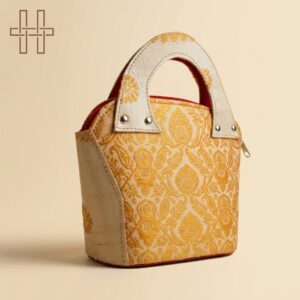 Muga silk Hand pouch 8-Heritage Handmades -Muga Silk -Premium Minimalist -Handcrafted