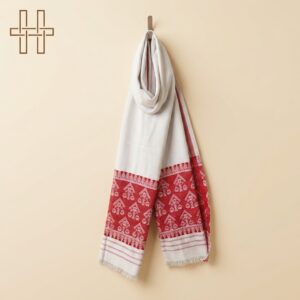 Assamese traditional Gamusa-Heritage Handmades -Cotton Yarn-Premium Minimalist -Handcrafted