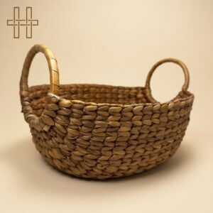 Meteka Basket-Heritage Handmades -Water Hyacinth-Premium Minimalist -Handcrafted