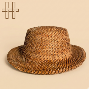 Hat (Assamese Traditional Hat) - Woven - Sustainable Bamboo - Natural Earthy Tone - Handcrafted