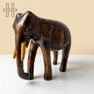 Handcrafted Wooden Elephent (Black and Brown)-Heritage Handmades -Wood-Premium Minimalist -Handcrafted