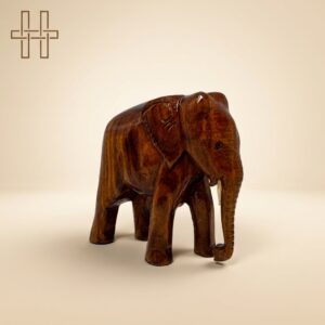Handcrafted Wooden Elephent (Brown)-Heritage Handmades -Wood-Premium Minimalist -Handcrafted