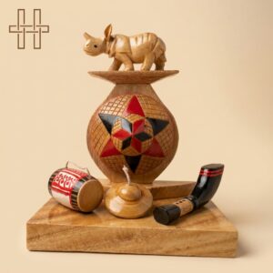 Assam Rhino Décor-Heritage Handmades -Wood-Premium Minimalist -Handcrafted