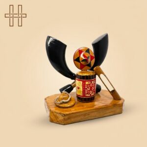Assam Cultural Emblem( Black)-Heritage Handmades -Wood-Premium Minimalist -Handcrafted