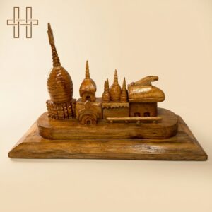 Wooden Monument Show Piece (Kamakhya)-Heritage Handmades -Wood-Premium Minimalist -Handcrafted