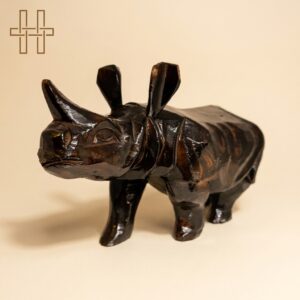 Handcrafted Wooden rhino (Large)-Heritage Handmades -Wood-Premium Minimalist -Handcrafted