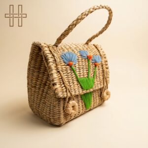 Handwoven Kahuna Bag 1-Heritage Handmades -Water Hyacinth-Premium Minimalist -Handcrafted