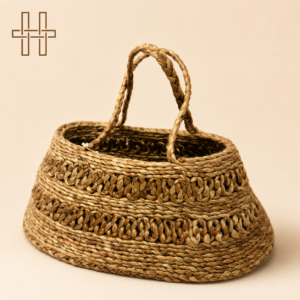 Jute Handbag - Handwoven Basket - Sturdy Build - Eco-Friendly - HandCrafted