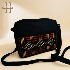 Handloom Cotton Handbag - Angami Naga Geometric Pattern - Timeless Woven Elegance - Artisan Heartmade - HandCrafted