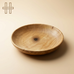 Wooden Plate - Medium Edge - Smooth Finish - Eco-Friendly - HandCrafted