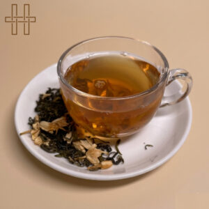 Jasmine Green Tea-Pearl/Rolled-Tea Leaf-Light Green/Silvery-Hand-plucked leaves