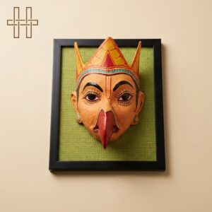 Wall Décor-Garuda (Mythical Bird) Mask Design-Clay And Bamboo-Majuli River Island Mask