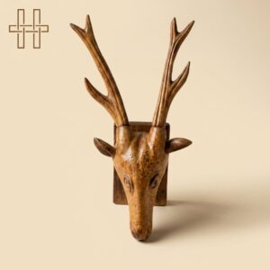 Wall Décor-Deer-Brown Polished Finish-Kaziranga Heritage