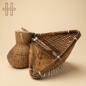 Showpiece-Jakoi And Khaloi (Traditional Fishing Tools)-Bamboo-Rural Lifestyle Artifact